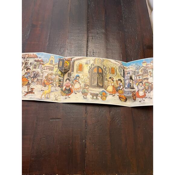 Rs Stuttgart Rohr Advent Calendar Tri Fold 3D W Spain Christmas Town Story - Picture 2 of 3